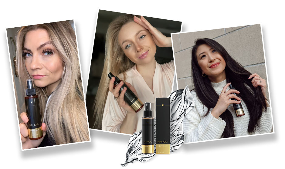nejlepší vlasový kondicionér bez vymývání s tekutým hedvábím Nanoil