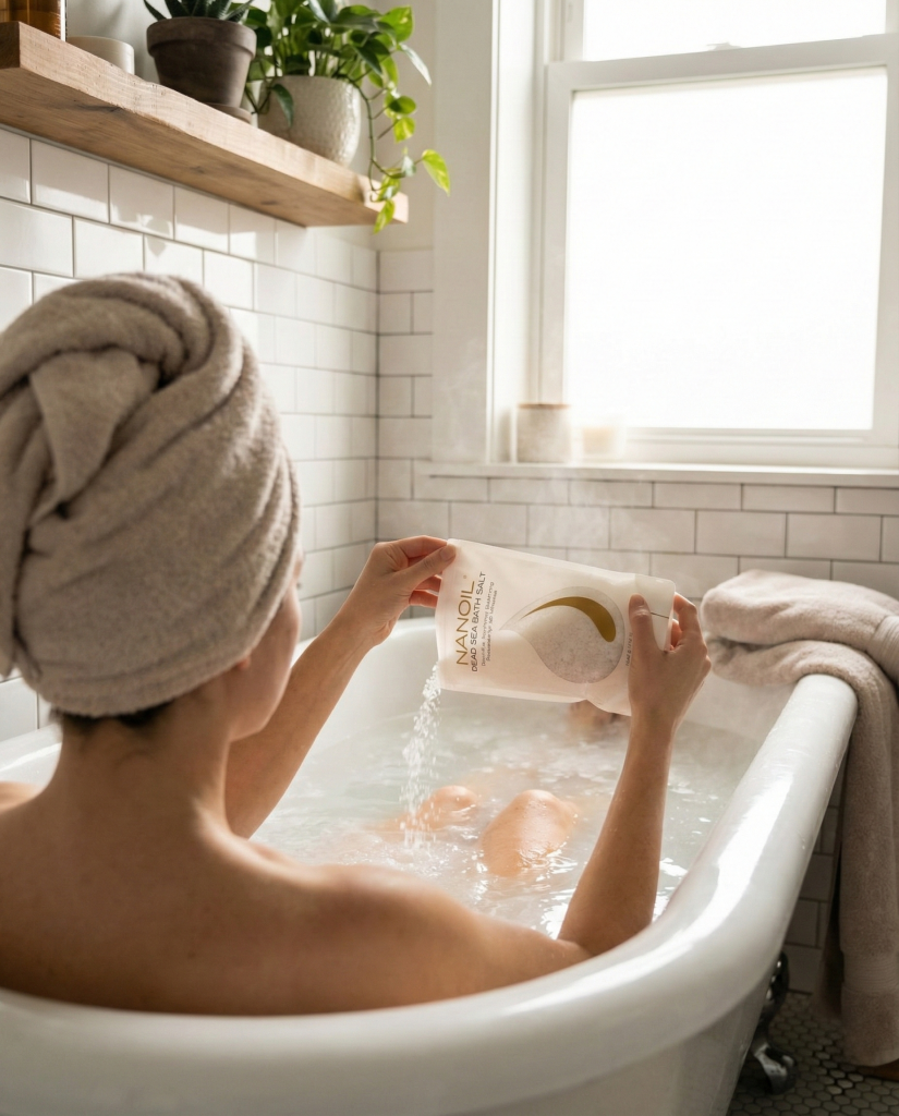 nanoil mořská sůl do koupele